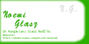 noemi glasz business card